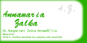 annamaria zalka business card